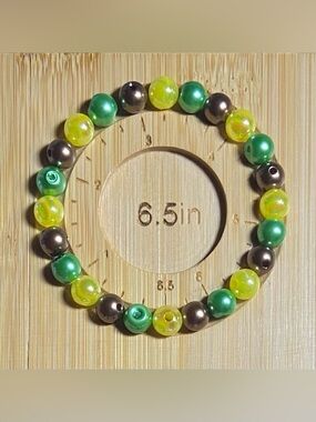 🌎 Earth Day “Sunlit Earth” Beaded Bracelets — Made to Order 🌎